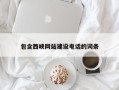 林州包含西峡网站建设电话的词条
